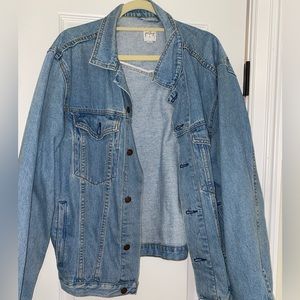 Oversized jean jacket